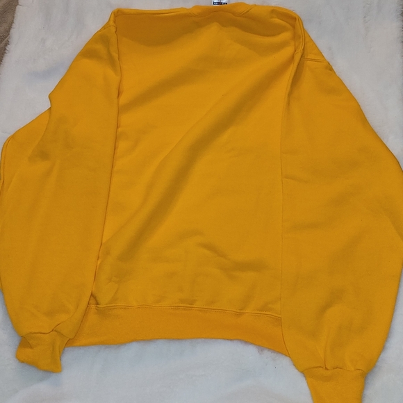 Vintage 90s Jerzees Gold Unisex NuBlend Crew Neck Sweatshirt New Without Tag - Picture 11 of 16